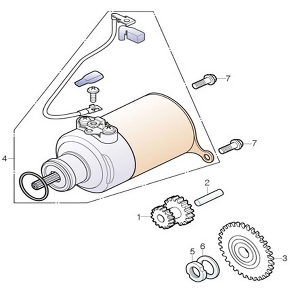DAELIM YC125 (DL125ARM) MARS MOTOR DISLISI #DL125-ARM E0901
